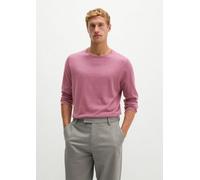 Rundhalspullover MARC O'POLO "aus Bio-Baumwoll-Kaschmir-Mix", Herren, Gr. L, rosa (light mauve), Obermaterial: 95% Baumwolle, 5% Kaschmir, unifarben, Pullover Rundhalspullover (35652310-L) light mauve