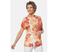 Strickpullover GOLDNER "Pullover", Damen, Gr. 44, orange (papaya, gemustert), Obermaterial: 60% Polyester PES. 40% Baumwolle CO., normal, Sonstiges, Pullover Strickpullover, Ohne (48760406-44) papaya,