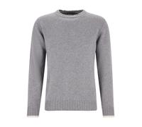 Strickpullover MAERZ MUENCHEN "Maerz Muenchen 415700 Strickpullover Herren Bekleidung", Herren, Gr. 50, grau (beige), 100% Schurwolle, Rundhals, Pullover Strickpullover (95820745-50) beige