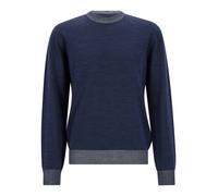 MAERZ Superwash Classic Fit Pullover blau, Einfarbig