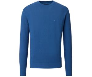 Pullover - Rundhals-Ausschnitt - Struktur - blau Redmond