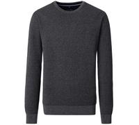 Pullover - Rundhals Ausschnitt - Struktur - dunkelgrau Casa Moda