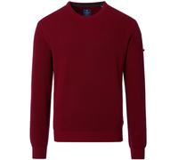 Pullover - Rundhals-Ausschnitt - Struktur - rot Redmond