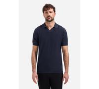 No Excess - Pullover Short Sleeve V-Polo Slub night - Gr. - XL
