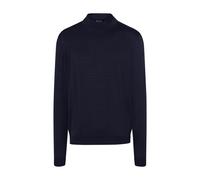 MAERZ Muenchen Herren Pullover Stehkragen Schurwolle Marine Größe 60