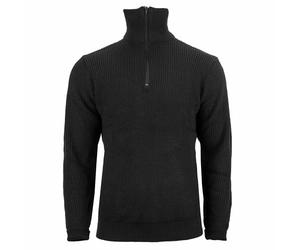 Pullover Troyer 750 g schwarz Größe M