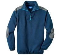 Pullover Troyer Mellum blau/schwarz-meliert