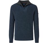 Pullover - Troyerkragen mit Reissverschluss - dunkelblau Redmond