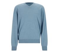 MAERZ Superwash Classic Fit Pullover Ocean Aqua, Einfarbig