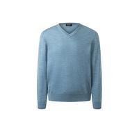 MAERZ Superwash Roots Regular Fit Pullover Polar Blue, Einfarbig