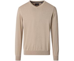 Pullover - V-Ausschnitt - beige Casa Moda
