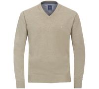 Pullover - V-Ausschnitt - beige Redmond