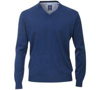 Pullover - V-Ausschnitt - blau Redmond