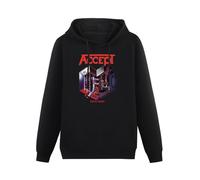 bicca Pullover Warm Hoodies Accept Metal Heart Black Sweatershirt Heavy Metal Hoody Band Black XXL
