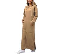 pulloverkleid damen große größen Hoodie Kapuzenpullover Herbst Winter Pulloverkleid Oversize Essentials Sweatshirtkleid Extra lang Hoodiekleider Langarm Sweatshirt Herbstkleid herbstkleider maxi