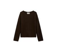 Strickpullover MARC O'POLO "aus weichem Schurwolle-Mix", Damen, Gr. XL, braun (burnt coffee), Obermaterial: 80% Wolle, 20% Polyamid, unifarben, U-Boot-Ausschnitt, Pullover Strickpullover (96752616-XL)