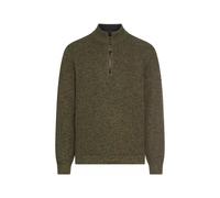 camel active Herren Strick-Troyer mit melierter Struktur Waldgrün, menswear-3XL