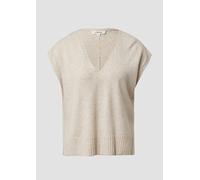 Pullunder aus Wollmix mit Seitenschlitz und überschnittener Schulter 46 Beige 2177368.81W9.46