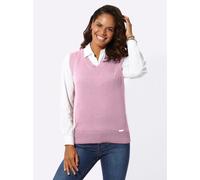 Pullunder CASUAL LOOKS "Pullunder", Damen, Gr. 38, rosa (altrosé), 50% Baumwolle, 50% Polyacryl, unifarben, Pullover Pullunder (68215047-38) altrosé