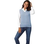 Pullunder CASUAL LOOKS "Pullunder", Damen, Gr. 36, blau (eisblau), 50% Baumwolle, 50% Polyacryl, unifarben, Pullover Pullunder (82225915-36) eisblau