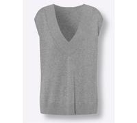 Heine Pullunder in Grau - Größe 34 | Damen Pullover Cardigans