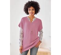 Pullunder HEINE "Pullunder", Damen, Gr. 42, rosa (altrosa), 100% Polyacryl, unifarben, Pullover Pullunder (58124165-42) altrosa