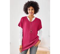 Pullunder HEINE "Pullunder", Damen, Gr. 44, pink, 100% Polyacryl, unifarben, Pullover (71917058-44) pink