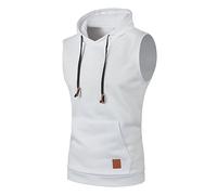 Pullunder Herren Strickpullover Ärmellos Pullover Strickweste Sakko Herren-Westen Gilet Weste Wolle V-Ausschnitt Vest Argyle Wollweste Krageneinsatz Herrenwesten V Ausschnitt Weiß 3XL