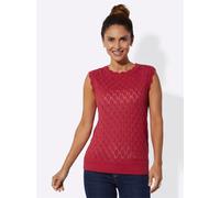 Pullunder INSPIRATIONEN "Strick-Pullunder", Damen, Gr. 36, erdbeere, 50% Baumwolle, 50% Polyacryl, unifarben, Pullover Pullunder (99156236-36) erdbeere