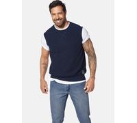 Jan Vanderstorm Comfort Fit Pullunder dunkelblau, Einfarbig