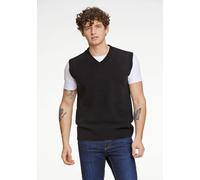Pullunder LINDBERGH "Lindbergh Pullunder", Herren, Gr. M, schwarz, Obermaterial: 80% Lammwolle, 20% Nylon, V-Ausschnitt, Pullover (28436065-M) schwarz