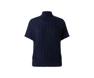 Pullunder MAERZ MUENCHEN "Maerz Muenchen 308600 Strickpullunder Damen Bekleidung", Damen, Gr. 46, blau, 70% Wolle, 30% Alpaka, Pullover Pullunder (83058753-46) blau