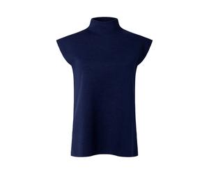 Pullunder MAERZ MUENCHEN "Maerz Muenchen 316200 Strickpullunder Damen Bekleidung", Damen, Gr. 38, blau, 100% Wolle, Pullover Pullunder (43245958-38) blau