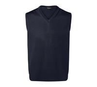 Pullunder MAERZ MUENCHEN "Maerz Muenchen 460000 Strickpullunder Herren Bekleidung", Herren, Gr. 48, blau, 100% Wolle, V-Ausschnitt, Pullover Pullunder (51452931-48) blau