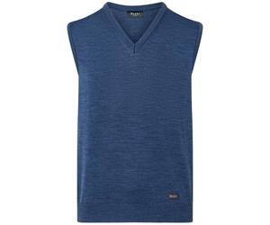 Pullunder MAERZ MUENCHEN "Maerz Muenchen 460000 Strickpullunder Herren Bekleidung", Herren, Gr. 50, blau (dunkelblau), 100% Wolle, V-Ausschnitt, Pullover Pullunder (75732252-50) dunkelblau