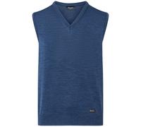 Pullunder MAERZ MUENCHEN "Maerz Muenchen 460000 Strickpullunder Herren Bekleidung", Herren, Gr. 50, dunkelblau, 100% Wolle, V-Ausschnitt, Pullover Pullunder (75732252-50) dunkelblau