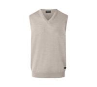 Pullunder MAERZ MUENCHEN "Maerz Muenchen 460000 Strickpullunder Herren Bekleidung", Herren, Gr. 52, beige, 100% Wolle, V-Ausschnitt, Pullover Pullunder (70170323-52) beige