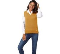 Pullunder CASUAL LOOKS "Pullunder", Damen, Gr. 38, gelb (maisgelb), 50% Baumwolle, 50% Polyacryl, unifarben, Pullover Pullunder (44567052-38) maisgelb