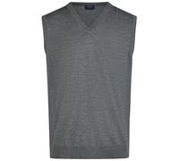 Pullunder - Merinowolle - V-Ausschnitt - grau OLYMP