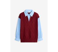 Pullunder mit Bluseneinsatz und Baumwollanteil 44/46 (L)