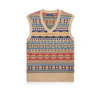 Pullunder mit Fair-Isle-Muster M Tan
