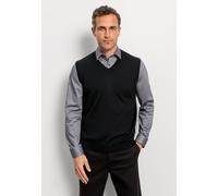 OLYMP Herren Strickweste Pullunder,Business Basic,ärmellos,Single Jersey,Regular fit,schwarz 68,M