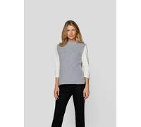 Pullunder RABE "Pullunder", Damen, Gr. 44, grau, 100%Kaschmir, unifarben, gerade, gerader Abschluss, Pullover Pullunder (72638464-44) grau