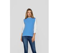 Pullunder RABE "Pullunder", Damen, Gr. 48, blau (hellblau), 100%Kaschmir, unifarben, gerade, gerader Abschluss, Pullover Pullunder (38131002-48) hellblau