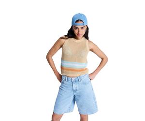 Pullunder ROXY "Sandy Shells", Damen, Gr. L, pebble, Obermaterial: 100% Baumwolle;, Pullover Pullunder (28357033-L) pebble