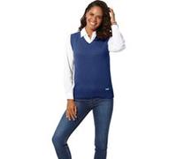 Pullunder CASUAL LOOKS "Pullunder", Damen, Gr. 36, blau (royalblau), 50% Baumwolle, 50% Polyacryl, unifarben, Pullover Pullunder (86518628-36) royalblau