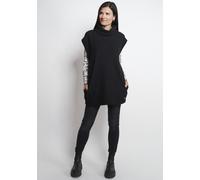 Pullunder SEIDEL MODEN, Damen, Gr. 54, schwarz, Strick, Obermaterial: 100% Polyester, unifarben, Basic, comfort fit Po-bedeckend, ohne Ausschnitt, angeschnitten, Pullover Pullunder, Langer Strick-Pull