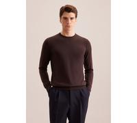 Pullunder SEIDENSTICKER "Schwarze Rose", Damen, Gr. L, dunkelbraun, 100% Wolle, unifarben, regular fit, Rundhals, Pullover Pullunder (88806549-L) dunkelbraun