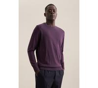 Pullunder SEIDENSTICKER "Schwarze Rose", Damen, Gr. XL, lila, 100% Wolle, unifarben, regular fit, Rundhals, Pullover Pullunder, 1/1 Rundhals Uni (16989421-XL)