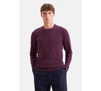 Pullunder SEIDENSTICKER "Schwarze Rose", Herren, Gr. M, lila (weinrot), 100% Wolle, unifarben, regular fit, Rundhals, Pullover Pullunder, 1/1 Rundhals Uni (37477717-M) weinrot